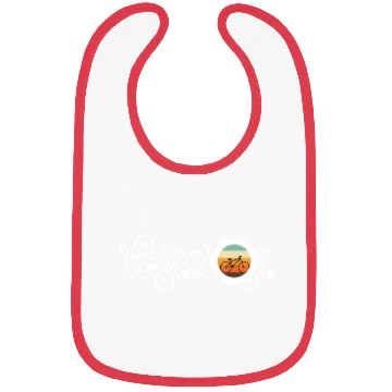 Discover Bicycle Cycling Cyclist Bike Elements Retro Bibs
