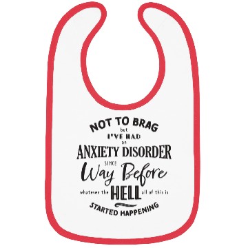 Discover Anxiety Disorder Black Bibs