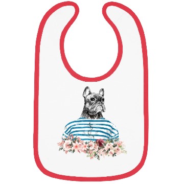 Discover Anchored Pug Gift For Dog Lover Bibs
