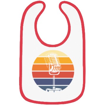 Discover Microphone Retro Bibs