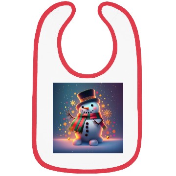 Discover Cute Christmas snowman Bibs
