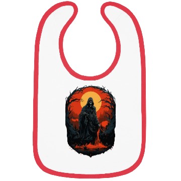 Discover Spooky Halloween Grim Reaper Bibs