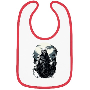 Discover Spooky Halloween Grim Reaper Bibs