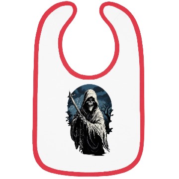 Discover Spooky Halloween Grim Reaper Bibs