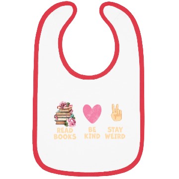 Discover Read Books Be Kind Stay Weird Reading Bibs