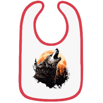 Discover Halloween wolf Bibs
