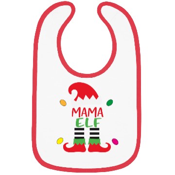Discover Merry Christmas mama elf Bibs