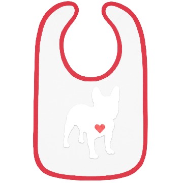Discover I Heart My Frenchie Bibs