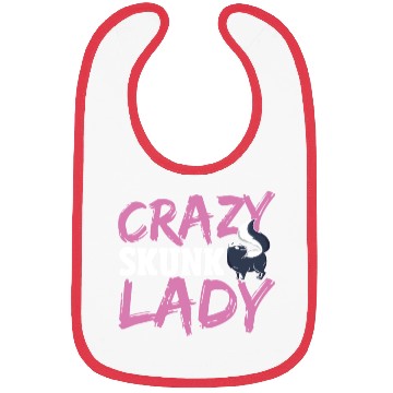 Discover Crazy Skunk Lady Skunk Whisperer Skunk Lover Bibs