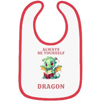 Discover "Always Be Yourself" - Book Reading Green Dragon Bibs