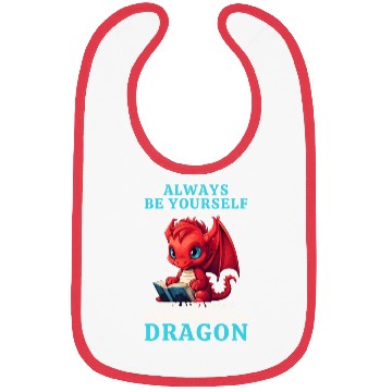 Discover "Always Be Yourself" - Book Reading Red Dragon Bibs