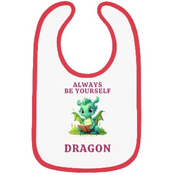 Discover "Always Be Yourself" - Book Reading Green Dragon Bibs