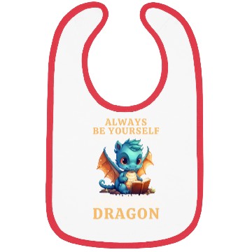 Discover "Always Be Yourself" - Book Reading Blue Dragon Bibs