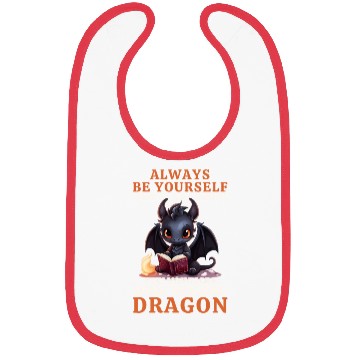 Discover "Always Be Yourself" - Book Reading Black Dragon Bibs