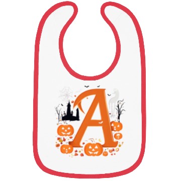 Discover pumpkin with letter A Bibs