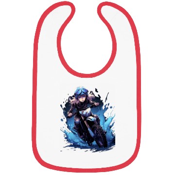 Discover Dirt Bike Anime Girl Ice Racing Motorcycle Ice Bibs
