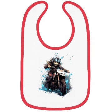 Discover Dirt Bike Anime Girl Ice Racing Motorcycle Ice Bibs