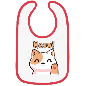 Discover Cat Meow! Bibs