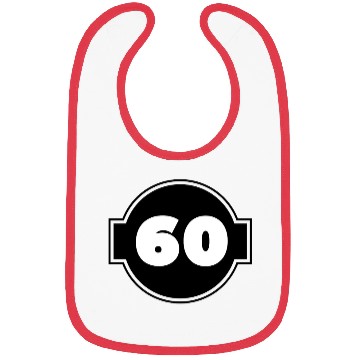 Discover 60 Years Anniversary - Number Sixty Bibs