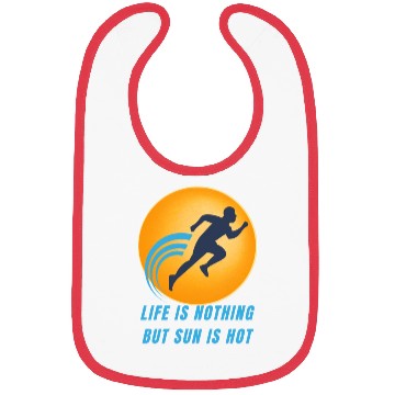 Discover Sun is Hot printed Design Bibs