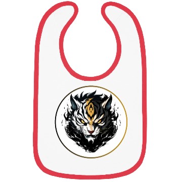 Discover Fierce Tiger Anime Bibs