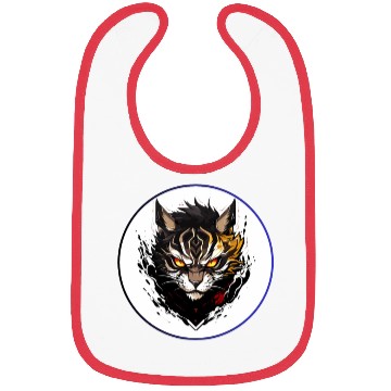 Discover Fierce Tiger Anime Bibs