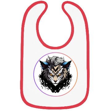 Discover Fierce Tiger Anime Bibs