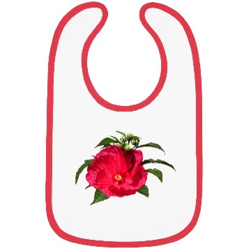 Discover Dark Pink Hibiscus Bibs