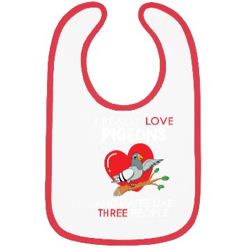 Discover I Really Love Pigeons Design for Pigeon Lovers Bibs