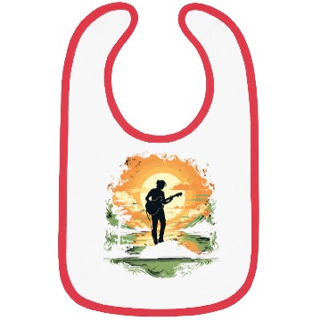 Discover Guitarist Guitar - Guitar Player Gift Bibs
