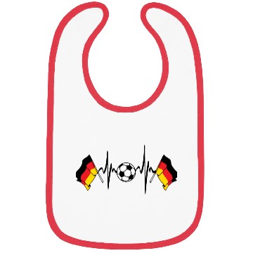 Discover Flag germany football heartbeat Bibs