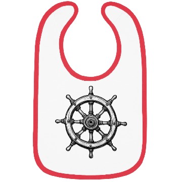 Discover Steering Wheel / Ahoi / Ship / Boat / Capitan Bibs