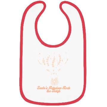 Discover Santa s Reindeer Rock the Sleigh Bibs