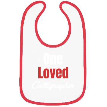 Discover One Loved Caligrapher Funny Craftsmen Penmanship Bibs