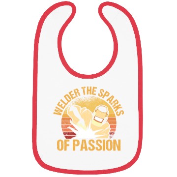 Discover Welder Sparks Passion Retro Metal Processing Bibs