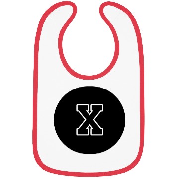 Discover Greek Number 10 - X / Black and White Ten Bibs