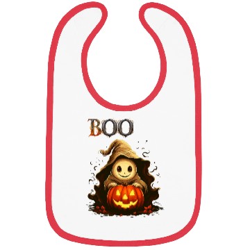 Discover Adorable Boo Kid Ghosts With Pumpkin Bibs