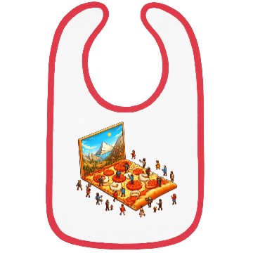 Discover Pizza Hiking People Bibs