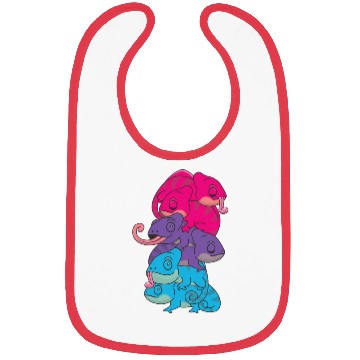 Discover Androgynous Flag Pride Lgbtq Cute Chameleon Bibs