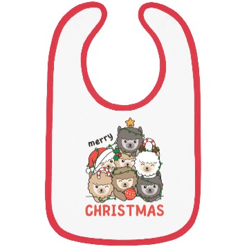Discover Alpaca Christmas Tree Merry Christmas Bibs