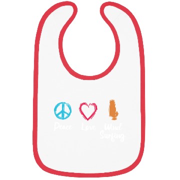 Discover Peace Love Wind Surfing Bibs