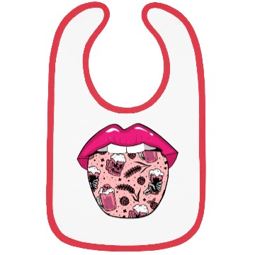Discover Alcohol Drinking Drinker Tongue Bibs