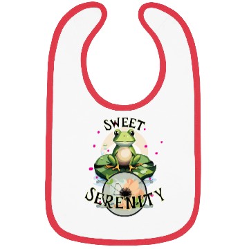 Discover Sweet Serenity - Frog on A Lilypad Bibs
