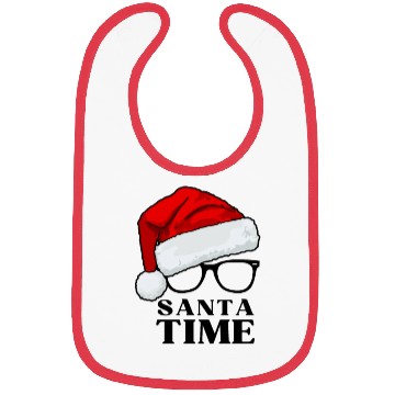 Discover SANTA TIME - Festive Santa Claus design Bibs