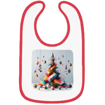 Discover Geometric Christmas tree Bibs