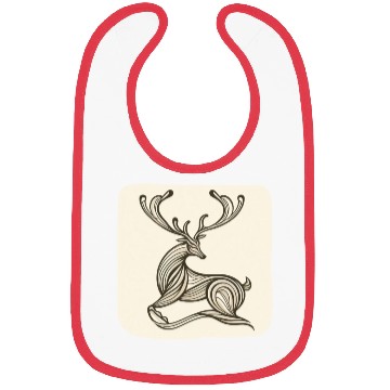 Discover Art Deco inspired reindeer Bibs