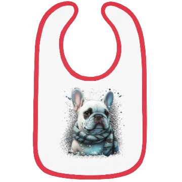 Discover French Bulldog | Winter Snow Christmas Cute Bibs