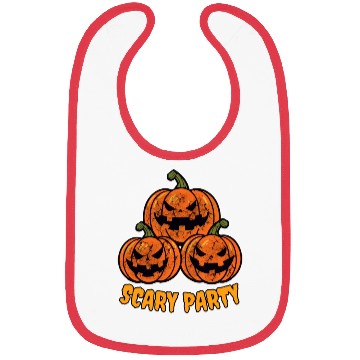 Discover Halloween pumpkin Bibs
