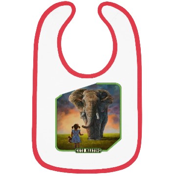 Discover Girl and elephant Bibs