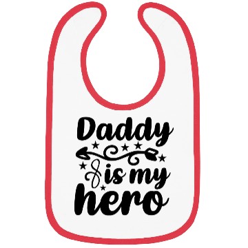 Discover Daddy is my hero Bibs
